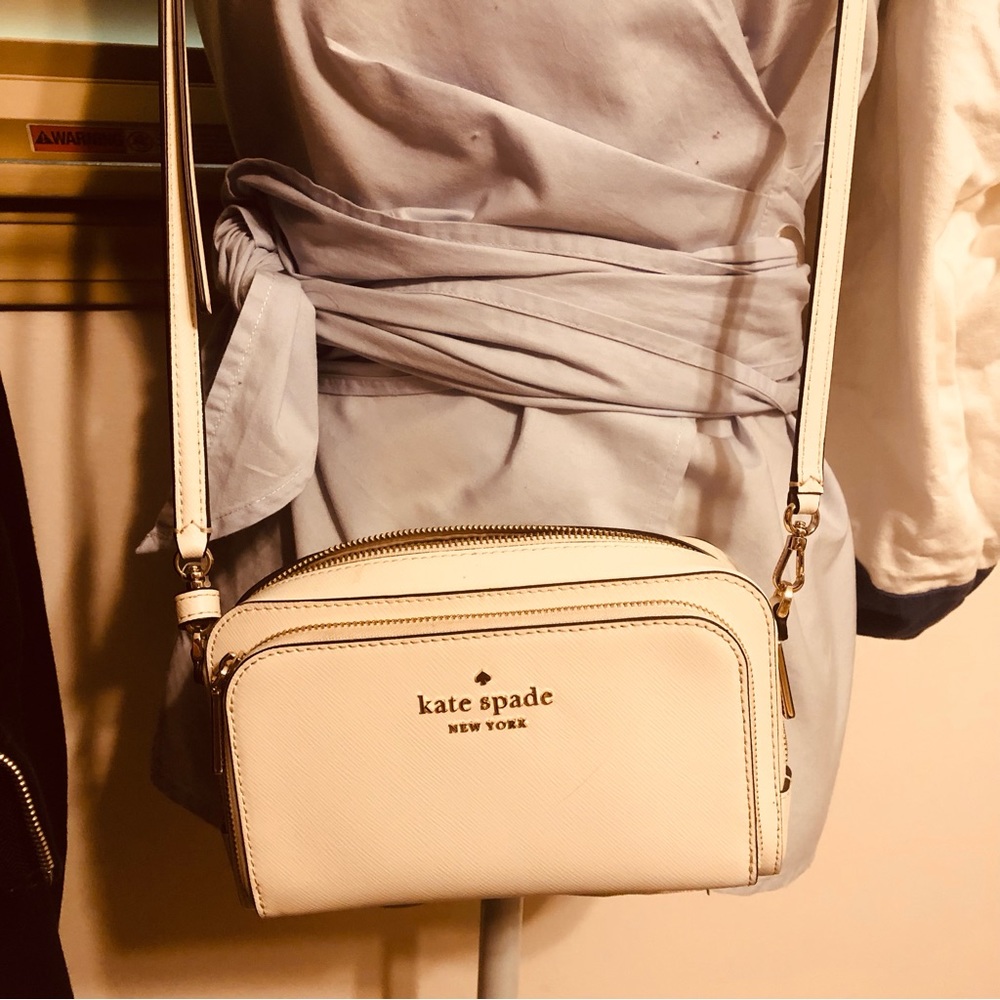Kate Spade crossbody white EUC
